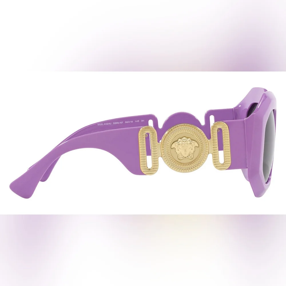 NEW VERSACE MEDUSA SUNGLASSES VE4424U 5366/87 PURPLE VERSACE MOD 4424U 536687 - Picture 4 of 7